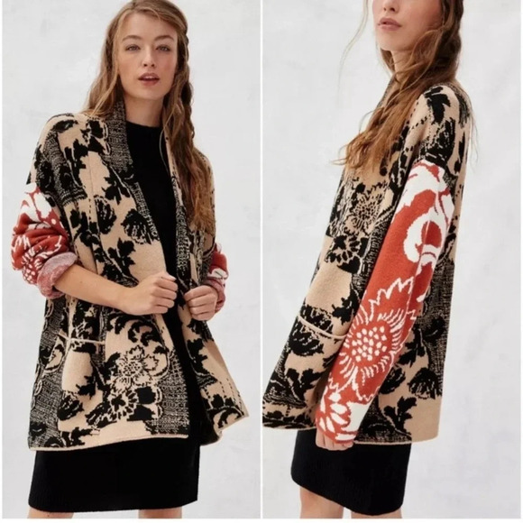 Anthropologie Lola Cocoon Cardigan XS / Small OB1229016 Bohemian Cottage Grandma - Picture 1 of 10